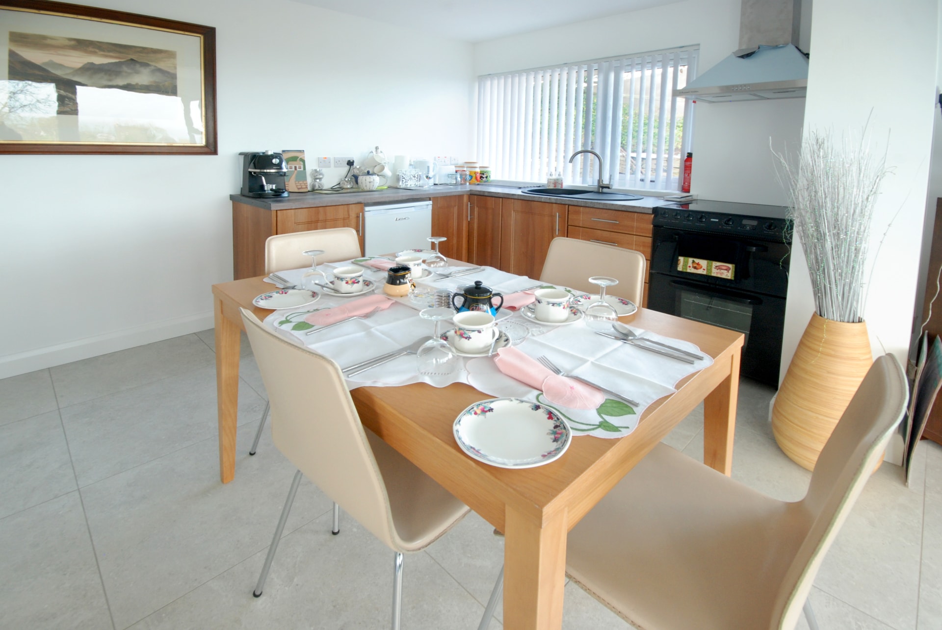Kitchen appliances at Arran View B&B