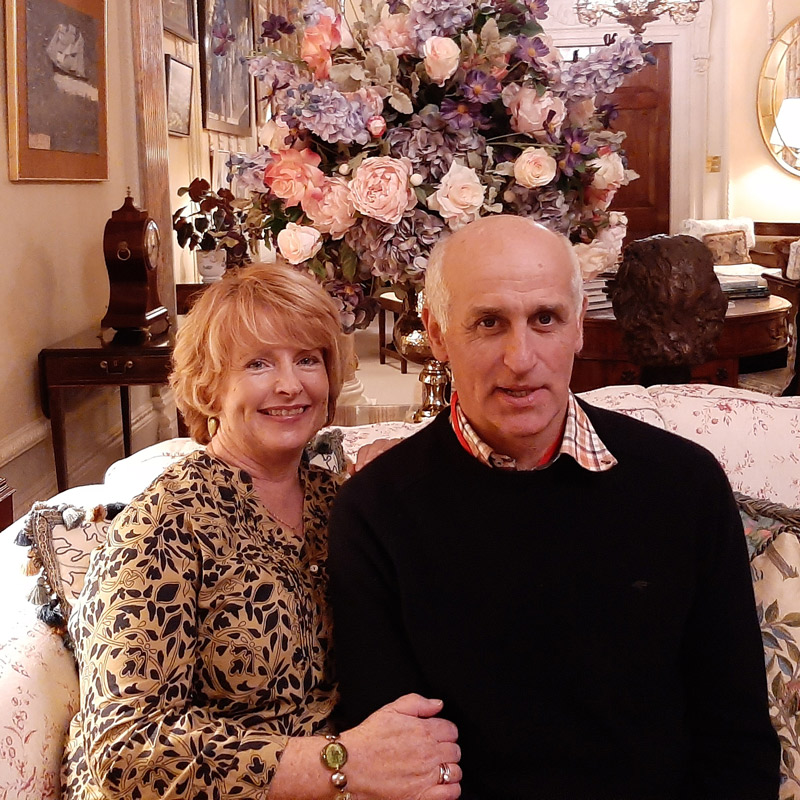 Robert and Helen, your hosts at Arran View Bed and Breakfast